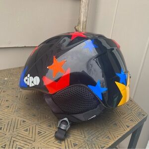 Giro Black Slingshot Helmet with Custom Stars